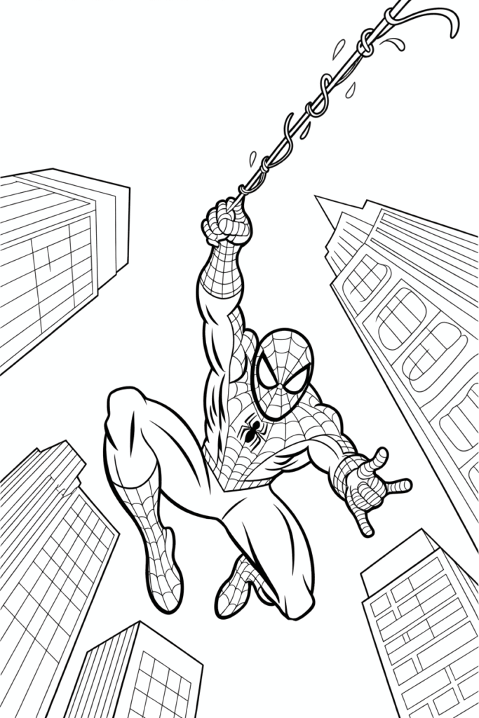 Spider-Man Web-Swinging Action