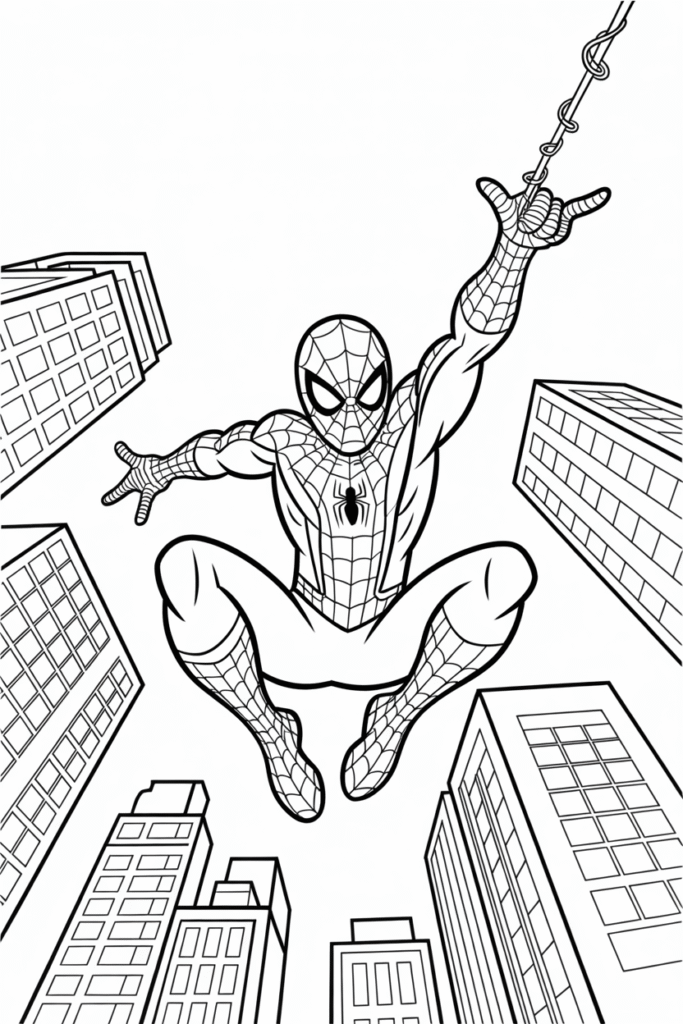 Spider-Man Web-Swinging Action