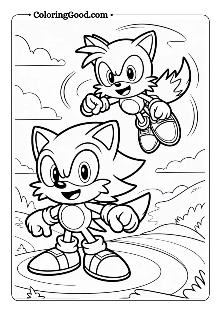 Sonic and Tails Adventure Scene