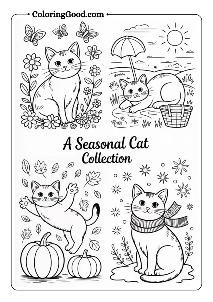 Seasonal Cat Collection Four Seasons 
