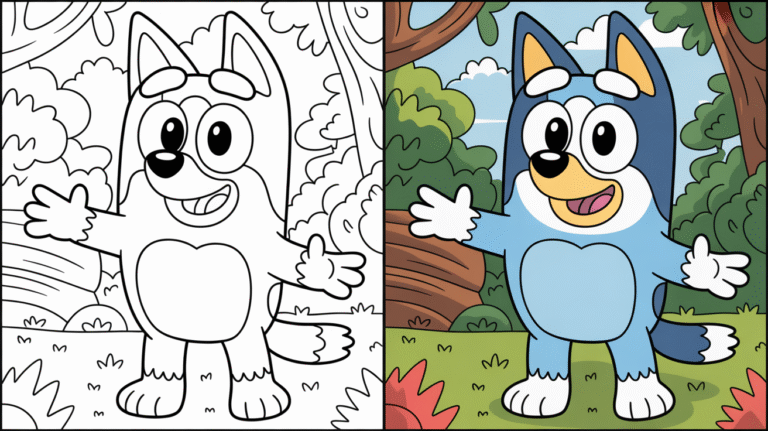 Bluey Coloring Pages