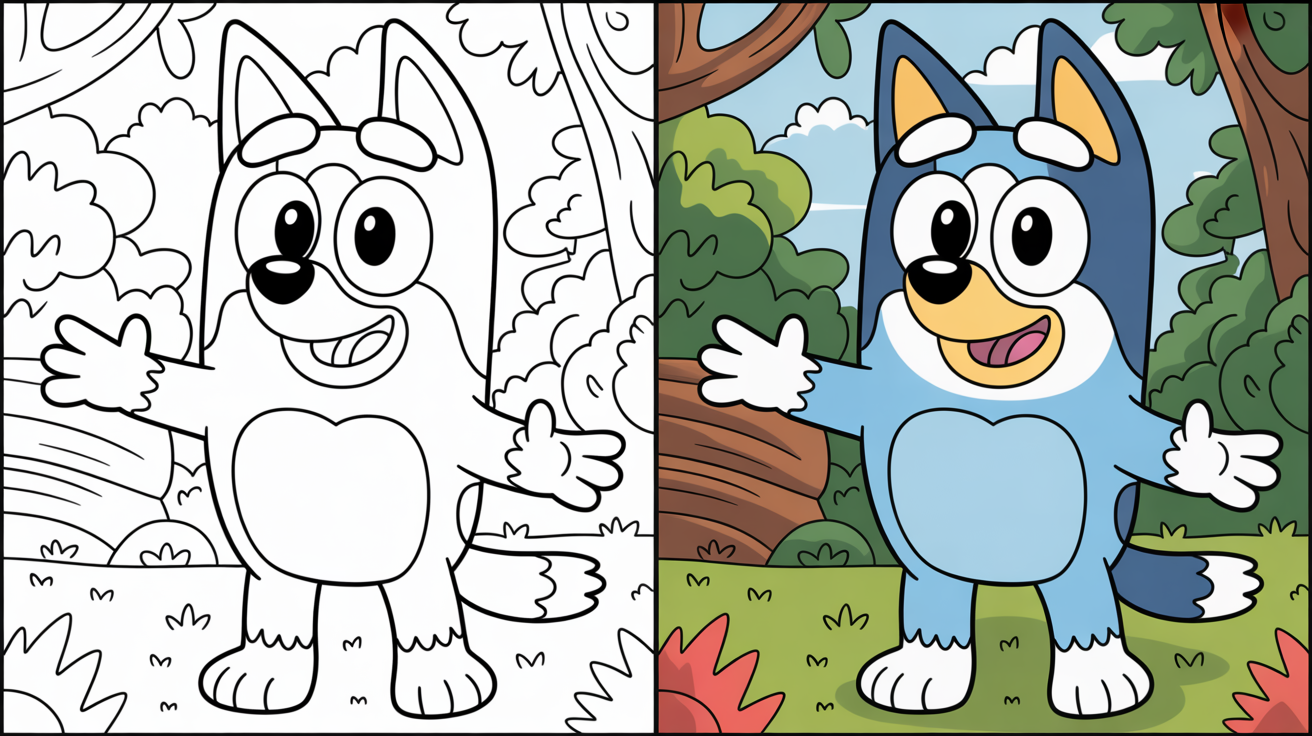 Bluey Coloring Pages