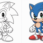 sonic coloring pages