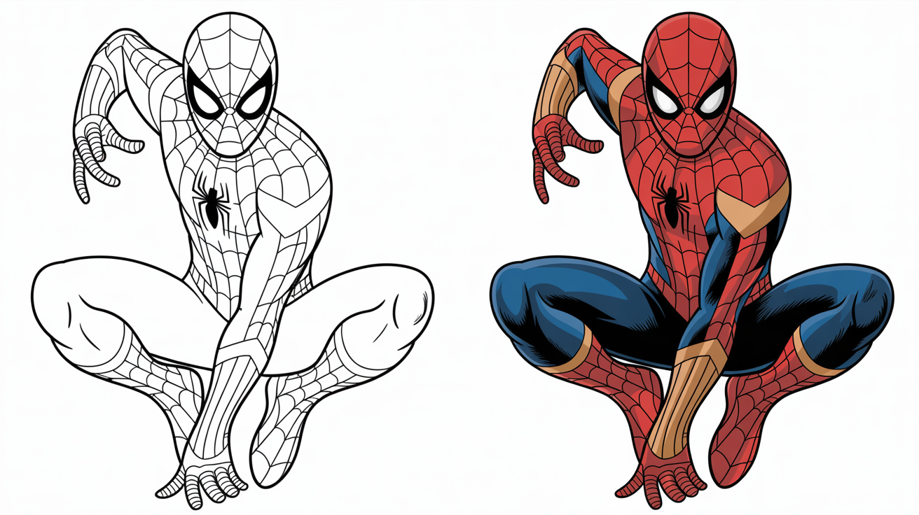 spiderman coloring pages